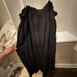 H&M Black Smocked Tube Dress